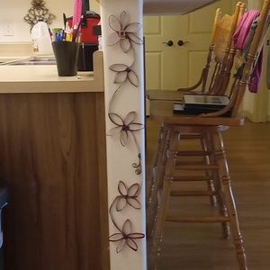 Toilet paper roll wall art